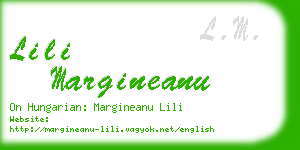 lili margineanu business card